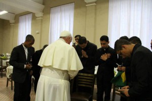 Папа с семинаристами